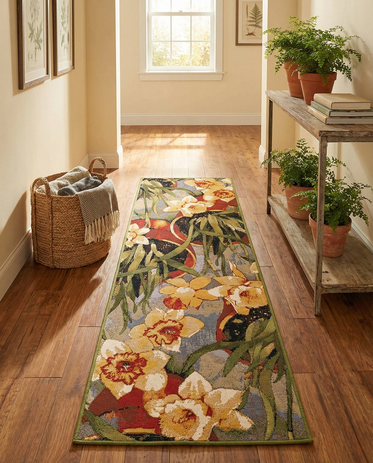 Seaside Blooms Collection Area Rug - Eden Runner Multi  lifestyle 65
