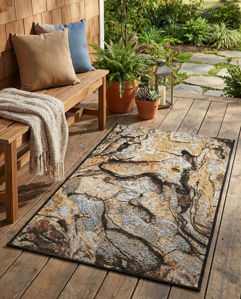 Urban Terrace Collection Area Rug -  Horizon Rectangle Multi  lifestyle 26
