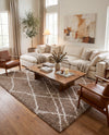 Cozy Haven Shag Collection Area Rug - Serenity (Khaki) Rectangle Khaki  lifestyle 23