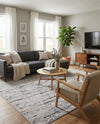 Bloomsbury Elegance Collection Area Rug -  Soho Rectangle Gray  lifestyle 56