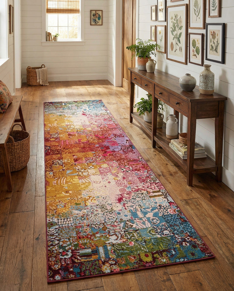 Urban Terrace Collection Area Rug -  Terrace Runner Multi  lifestyle 40