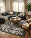 Urban Oasis Rugs Collection Area Rug -  Penthouse (Charcoal Gray) Rectangle Charcoal Gray  lifestyle 15