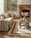 Savannah Borders Wool Collection Area Rug - Chatham Rectangle Ivory  lifestyle 78