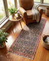 Bazaar Chic Collection Area Rug -  Tangier Runner Navy Blue  lifestyle 43