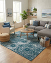 Riviera Elegance Collection Area Rug -  Monaco (Blue) Rectangle Blue  lifestyle 24