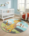 Wonder Tykes Collection Area Rug -  Frolic Round Blue  lifestyle 47