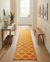 Trellis Mosaic Collection Area Rug -  Pergolatown (Orange) Runner Orange  lifestyle 32