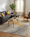Bloomsbury Elegance Collection Area Rug -  Westminster Rectangle Yellow Gray  lifestyle 12