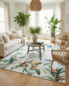 Seaside Blooms Collection Area Rug -  Tropic Rectangle Multi  lifestyle 8