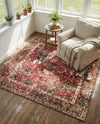 Neptune Elegance Collection Area Rug -  Galatea (Burgundy) Square Burgundy  lifestyle 57