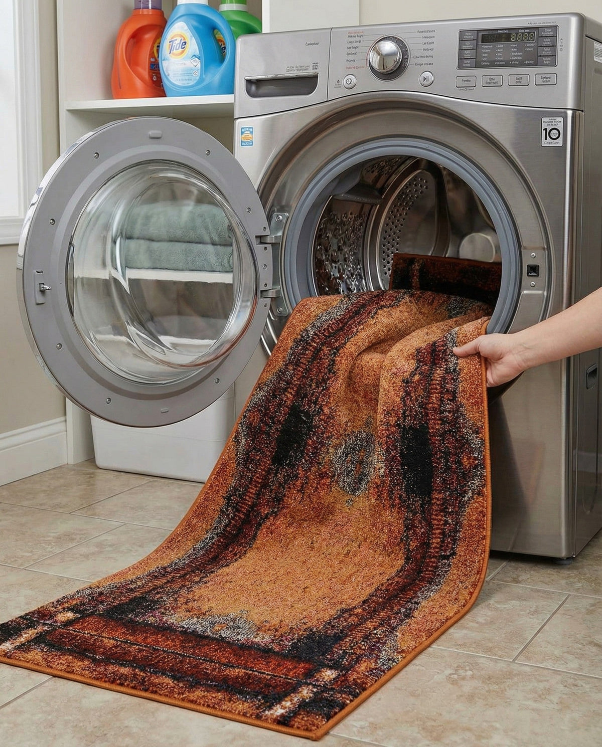 Marrakesh Elegance Collection Area Rug -  Sijilmasa Runner Orange  lifestyle 82