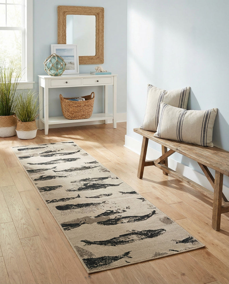 Seaside Haven Rugs Collection Area Rug -  Seabreeze Runner Beige  lifestyle 58
