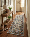Casablanca Tapestry Collection Area Rug -  Marrakech (Cloud Gray) Runner Cloud Gray  lifestyle 59