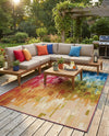 Urban Terrace Collection Area Rug -  Lawn Rectangle Multi  lifestyle 24