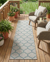 Savannah Pergola Collection Area Rug - Arbor (Gray) Runner Gray  lifestyle 56