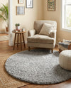 Alpine Plush Collection Area Rug -  Cortina (Sterling) Round Sterling  lifestyle 30
