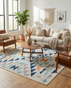 Bahama Breeze Outdoor Collection Area Rug -  Andros Square Gray  lifestyle 74