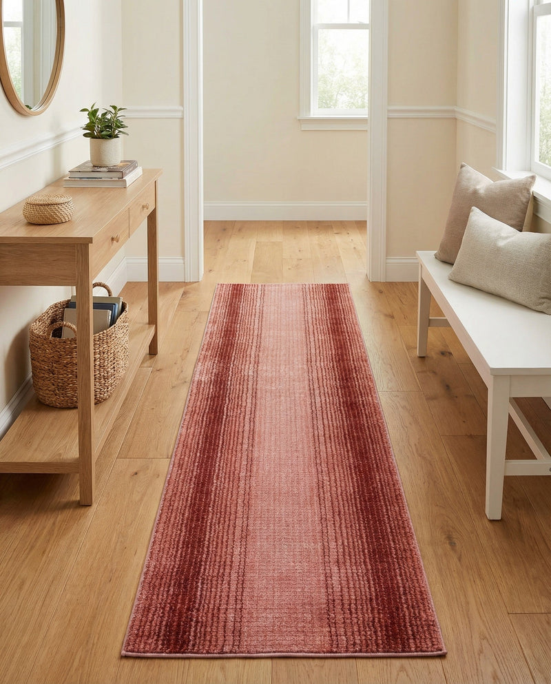 Jewel Oasis Collection Area Rug - Sapphire (Rusty Pink Rose) Runner Rusty Pink Rose  lifestyle 69