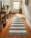 Tassel Trail Collection Area Rug - Pathway (Gray) Runner Gray  lifestyle 45