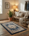 Eden Oasis Collection Area Rug -  Refuge (Dark Blue) Rectangle Dark Blue  lifestyle 28