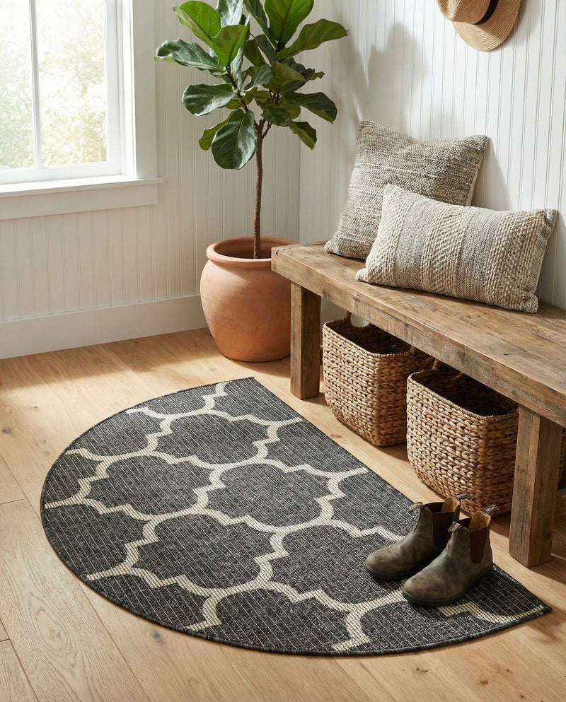Savannah Pergola Collection Area Rug - Arbor (Black) Hearth Black  lifestyle 71