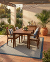 Terrace Fringe Collection Area Rug - Oceanside Rectangle Navy Blue  lifestyle 39