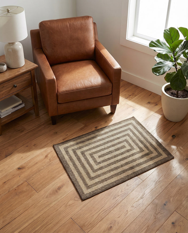 Sahara Sands Collection Area Rug -  Abydos Rectangle Natural and Brown  lifestyle 16