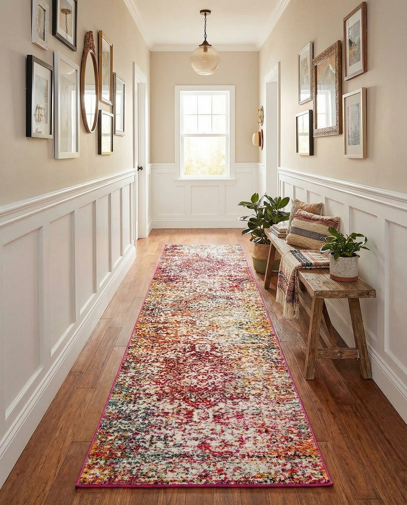 Georgetown Rugs Collection Area Rug - Dupont (Multi) Runner Multi  lifestyle 45