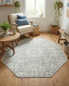 Coastal Haven Collection Area Rug - Seabreeze (Gray) Octagon Gray  lifestyle 57