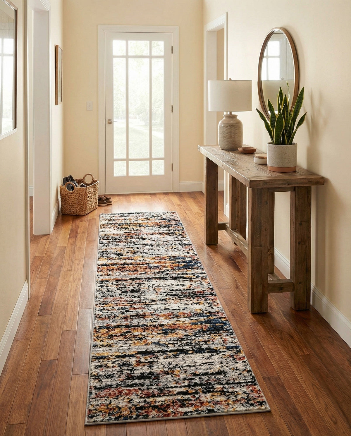 Santa Fe Trails Collection Area Rug -  Chaparral Runner Multi  lifestyle 72