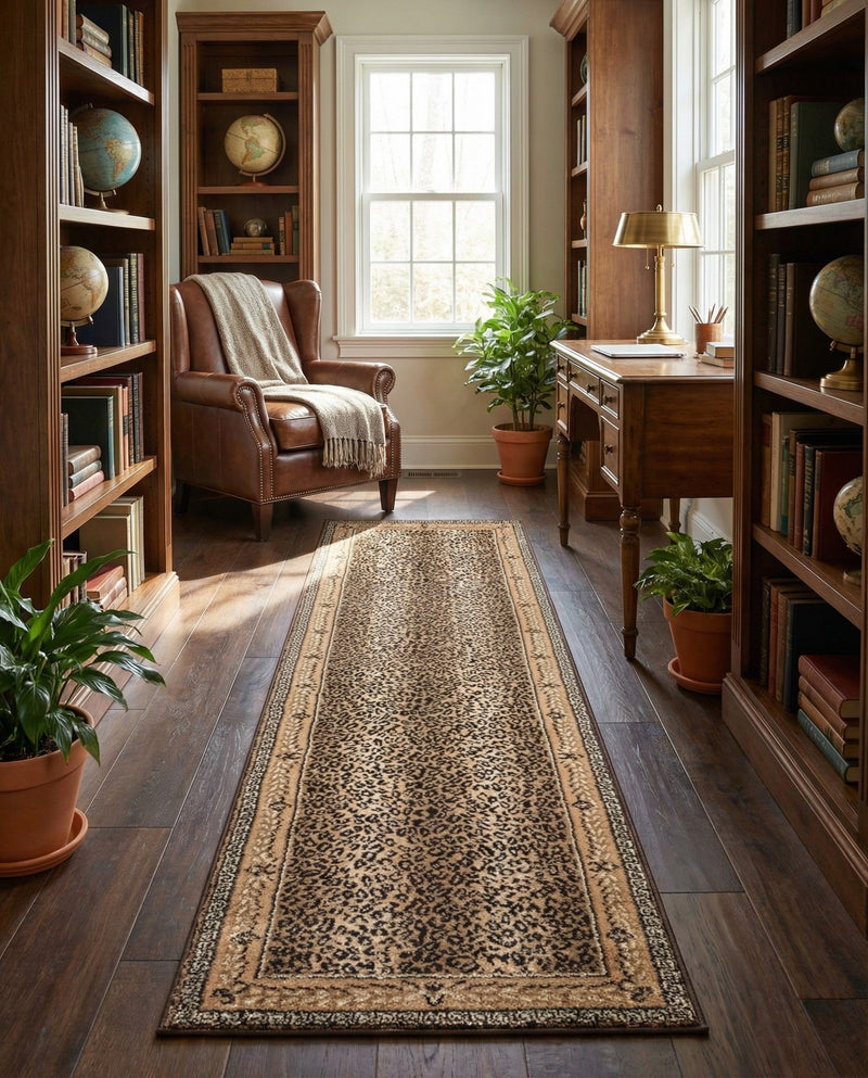 Savannah Sojourn Collection Area Rug -  Limpopo Runner Brown  lifestyle 77