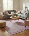 Sahara Essence Collection Area Rug - Oasis (Pink) Rectangle Pink  lifestyle 7