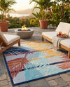 Caribbean Terrace Collection Area Rug - Antigua Rectangle Gray  lifestyle 20