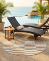 Seaside Stripes Collection Area Rug - Cabana (Taupe) Hearth Taupe  lifestyle 35