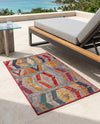 Urban Terrace Collection Area Rug -  Arcade Rectangle Multi  lifestyle 14