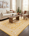 Tribal Terrace Treasures Collection Area Rug -  Incan Isle (Yellow) Rectangle Yellow  lifestyle 23