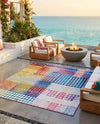 Urban Terrace Collection Area Rug -  Atrium Square Multi  lifestyle 62