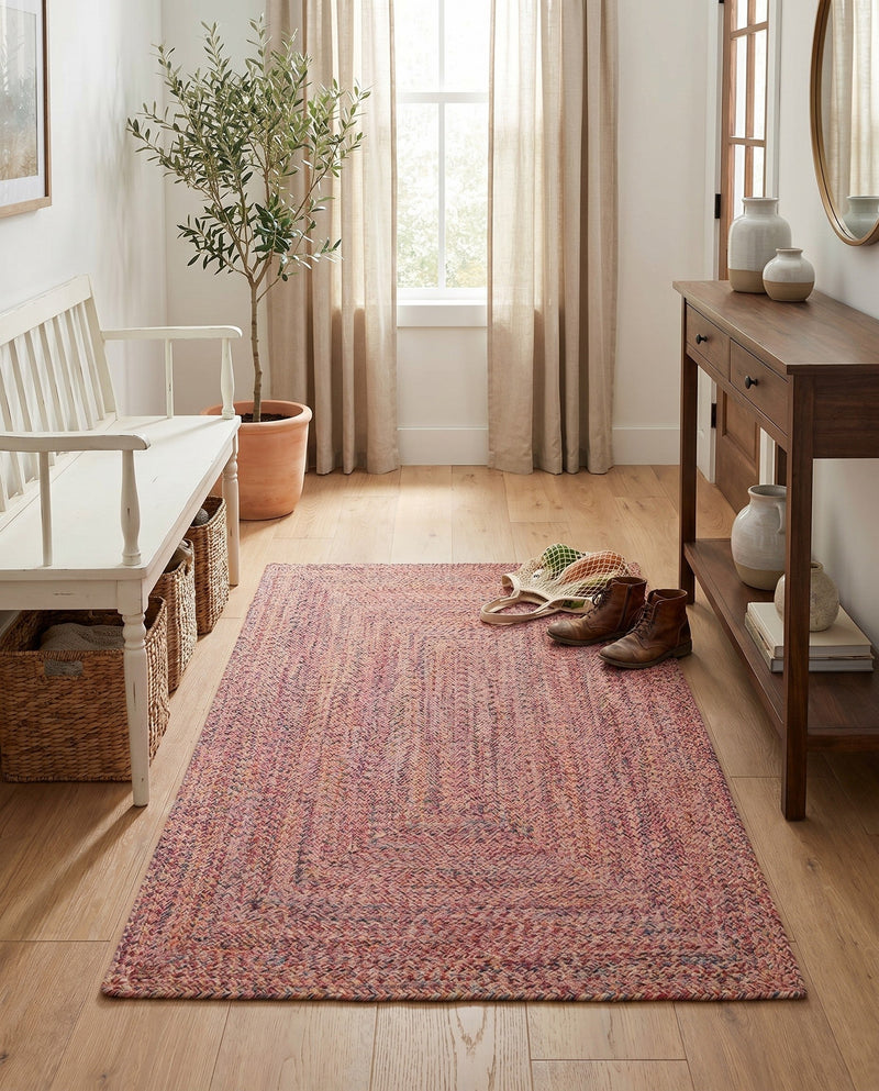 Sustainable Strands Indoor-Outdoor Oasis Collection Area Rug -  Sandbar (Multi) Rectangle Multi  lifestyle 5