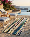 Urban Terrace Collection Area Rug -  Capri Runner Multi  lifestyle 55