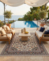 Patio Heritage Collection Area Rug -  Bower Rectangle Ivory  lifestyle 72