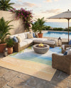 Seaside Haven Rugs Collection Area Rug -  Tides Rectangle Multi  lifestyle 5