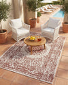 Patio Heritage Collection Area Rug -  Lafayette (Rust Red) Rectangle Rust Red  lifestyle 18