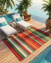 Urban Terrace Collection Area Rug -  Canopy Rectangle Multi  lifestyle 37