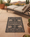 Mesa Oasis Rugs Collection Area Rug - Sundown Rectangle Black  lifestyle 33