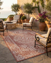 Patio Heritage Collection Area Rug - Savannah (Rust Red) Rectangle Rust Red  lifestyle 12