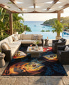 Seaside Haven Rugs Collection Area Rug -  Harbor Rectangle Multi  lifestyle 9