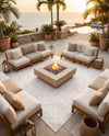 Tribal Terrace Treasures Collection Area Rug - Mayan Marina (Light Gray) Square Light Gray  lifestyle 36