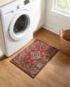Patio Heritage Collection Area Rug -  Terrace Rectangle Antique Red  lifestyle 6