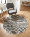Urban Oasis Rugs Collection Area Rug -  Rooftop (Charcoal Gray) Round Charcoal Gray  lifestyle 75
