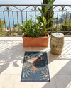 Coastal Terrace Collection Area Rug - Seabreeze Rectangle Navy Blue  lifestyle 22